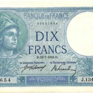 10 francs minerve