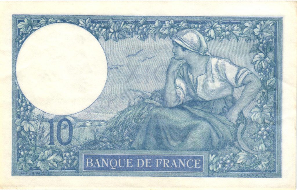 10 francs minerve