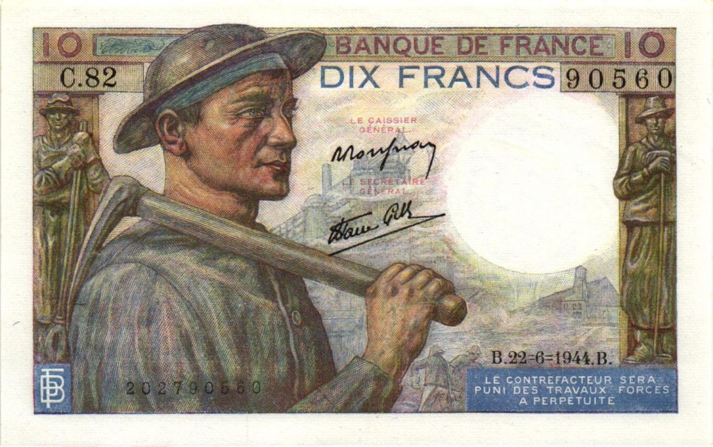 10 francs mineur