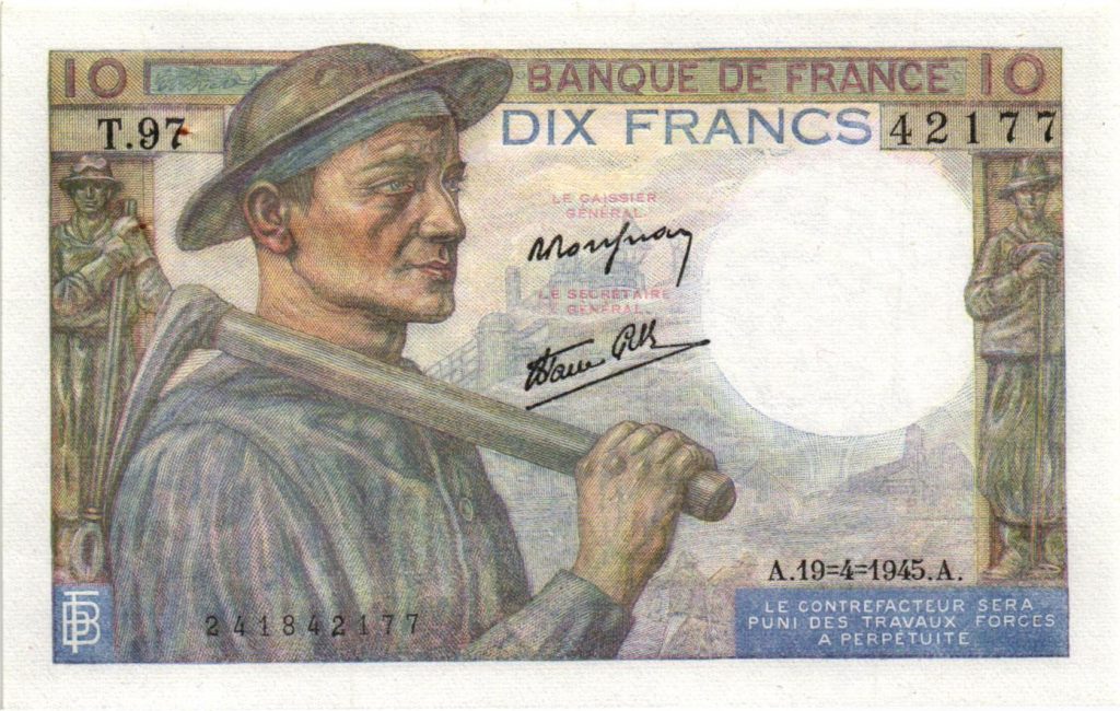 10 francs mineur