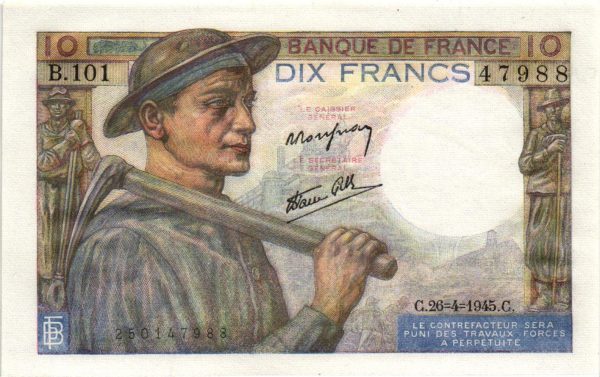 10 francs mineur
