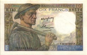 10 francs mineur