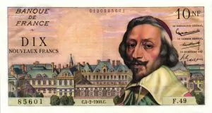 10 nouveaux francs richelieu