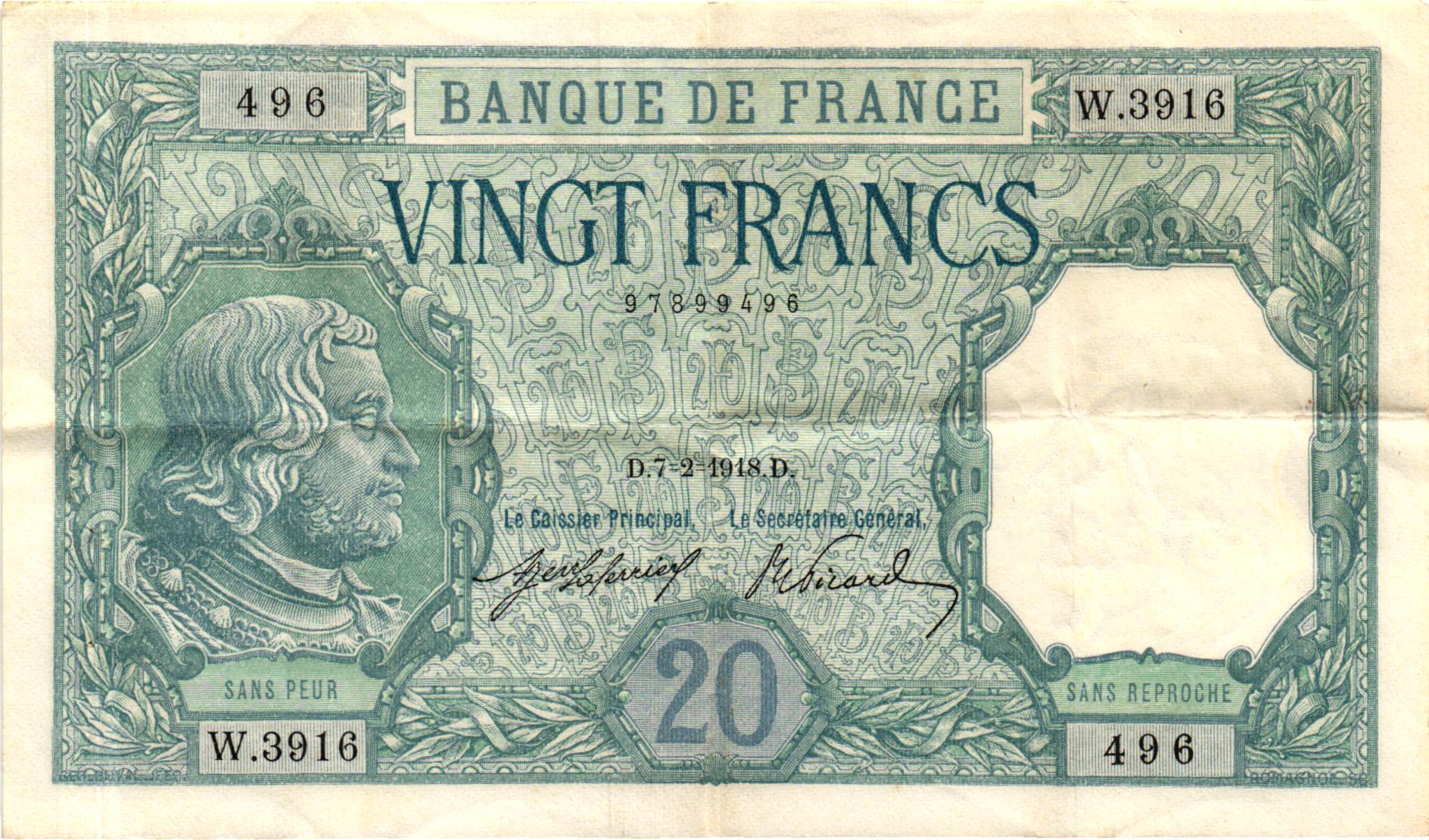 Billet De La BANQUE DE FRANCE Du XIX me Si cle Et Du XX me Si cle