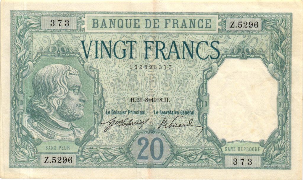 20 Francs Bayard