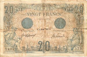 20 Francs Bleu