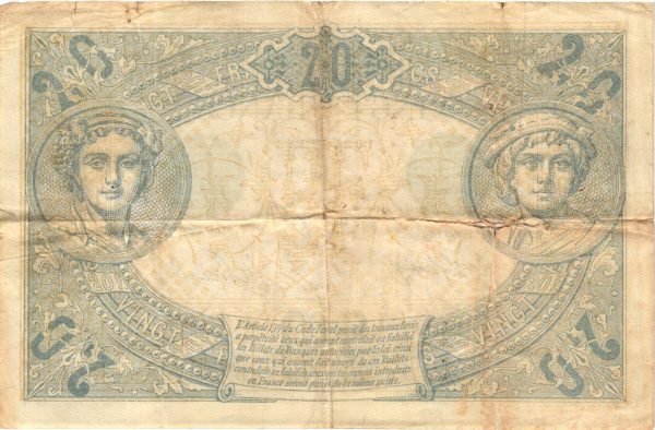 20 Francs Bleu