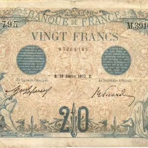20 Francs Bleu