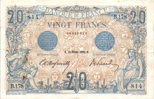 20 Francs Bleu