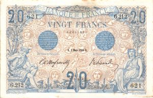 20 Francs Bleu