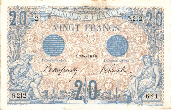 20 Francs Bleu