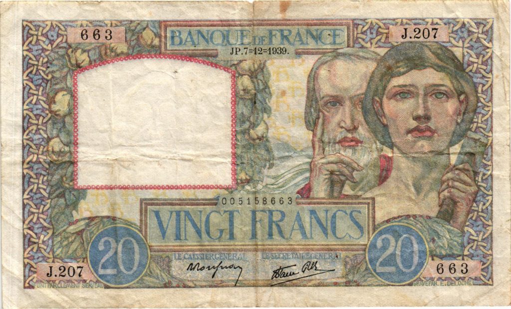 20 Francs Science et Travail