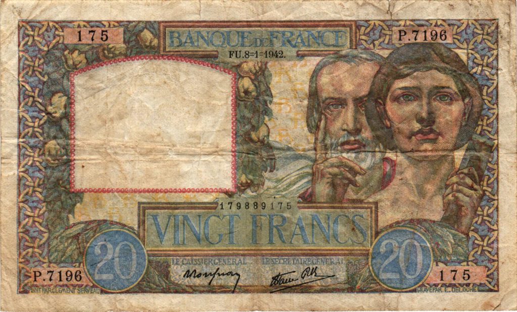 20 Francs Science et Travail