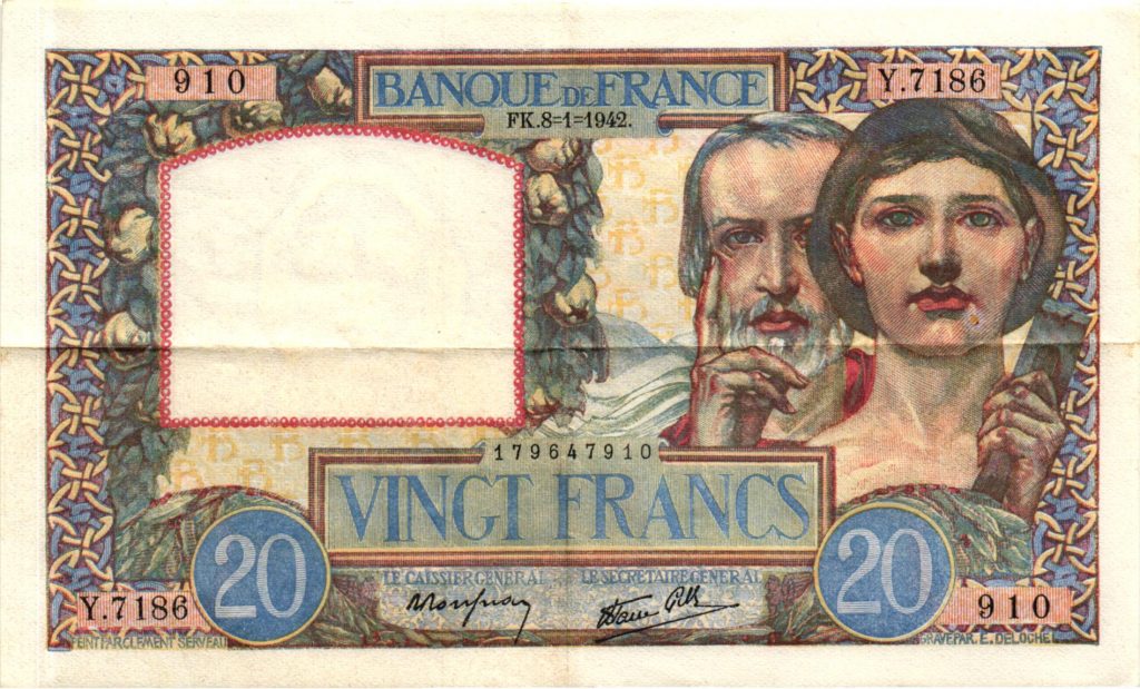 20 Francs Science et Travail