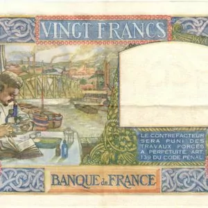 20 Francs Science et Travail