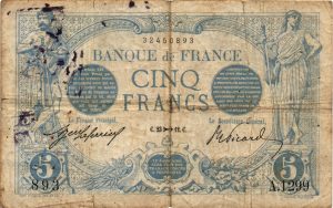 5 Francs Bleu