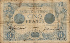 5 Francs Bleu