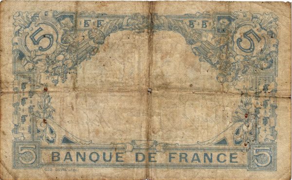 5 Francs Bleu