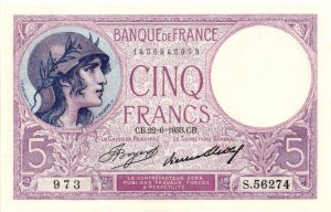 5 Francs VIOLET