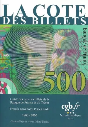 La cote des billets de la Banque de France et du Trésor