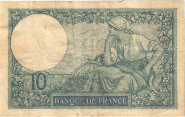 Billet de 10 Francs Minerve