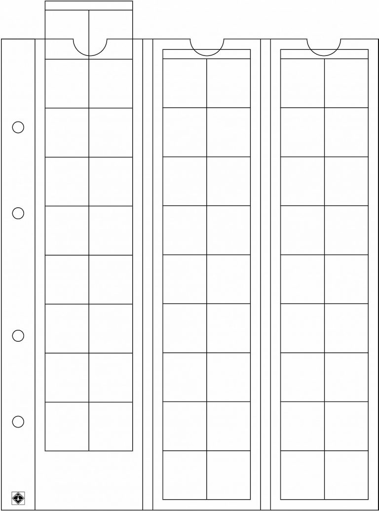 Pochettes Leuchtturm Optima Pour Pièces De Monnaie - Lot De 5 (20 à 42 Mm) - Sans Acide, Pour Collection