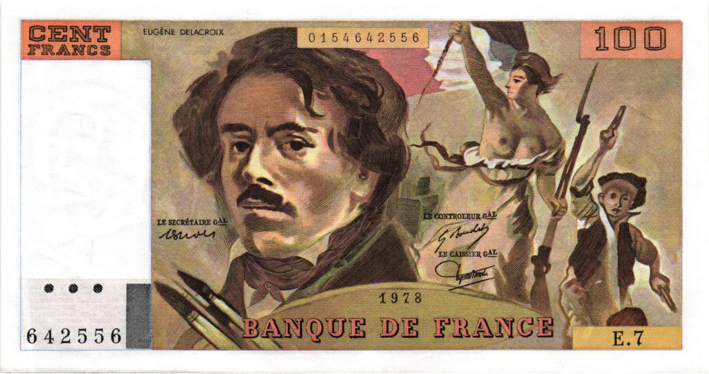 100 Francs Delacroix Modifié