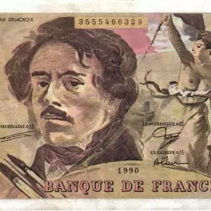100 Francs Delacroix Imprimé en continu