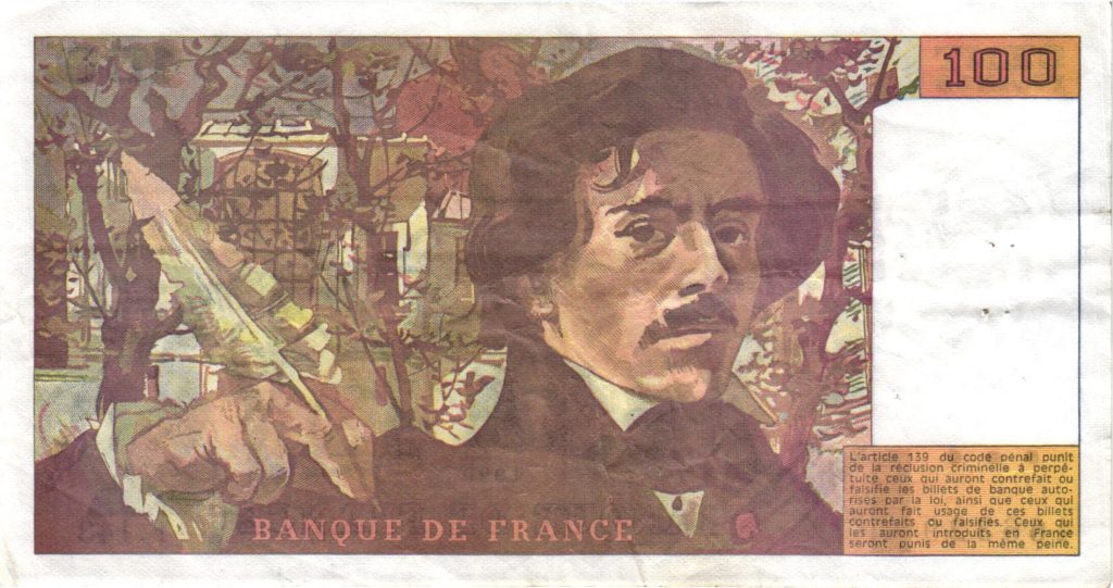 100 Francs Delacroix Imprimé en continu