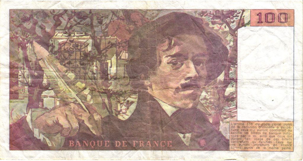 100 Francs Delacroix Imprimé en continu