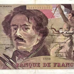 100 Francs Delacroix Imprimé en continu