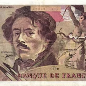100 Francs Delacroix Imprimé en continu
