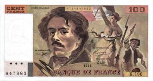 100 Francs Delacroix Imprimé en continu