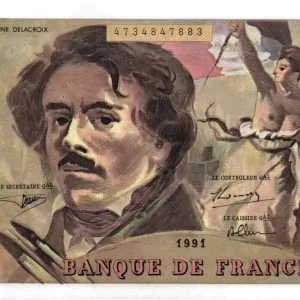 100 Francs Delacroix Imprimé en continu