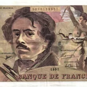 100 Francs Delacroix Imprimé en continu