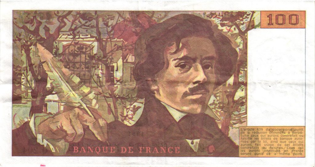 100 Francs Delacroix Imprimé en continu