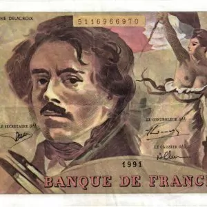 100 Francs Delacroix Imprimé en continu