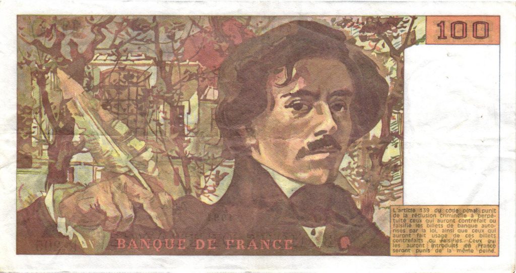 100 Francs Delacroix Imprimé en continu