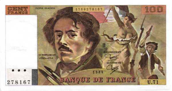 100 Francs Delacroix Modifié