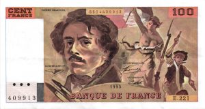 100 Francs Delacroix Imprimé en continu