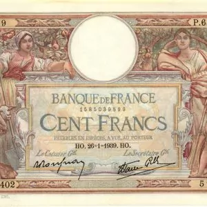 100 Francs Luc Olivier Merson modifié