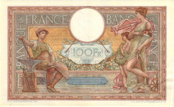 100 Francs Luc Olivier Merson modifié