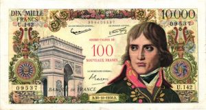 100 NF sur 10000 Francs Bonaparte