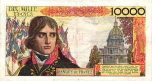 Verso 100 NF sur 10000 Francs Bonaparte