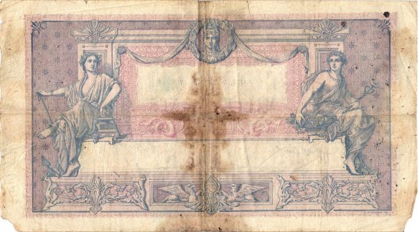 1000 Francs Bleu et Rose
