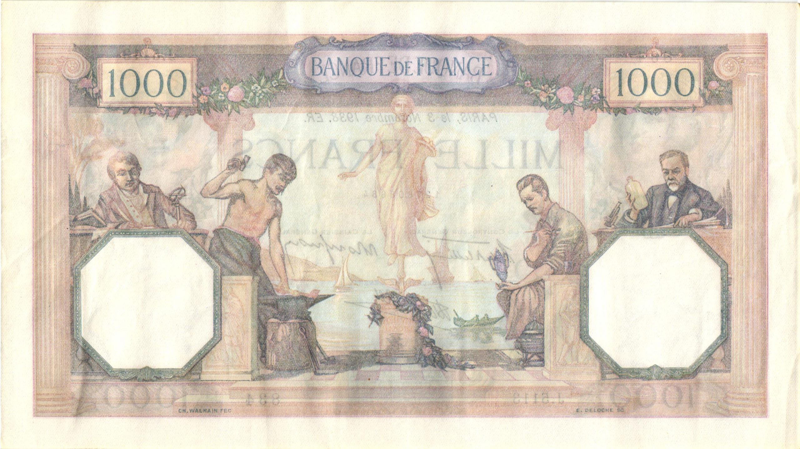 Billet De Banque 1000 Francs Afrique Occidentale 1951 – Collection
