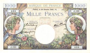 1000 Francs Commerce et Industrie