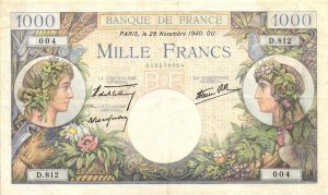 1000 Francs Commerce et Industrie