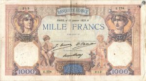 1000 Francs Cérès et Mercure