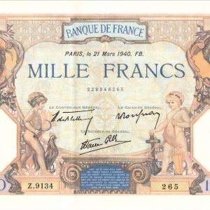 1000 Francs Cérès et Mercure Modifié